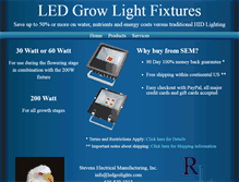 Tablet Screenshot of ledgrolights.com